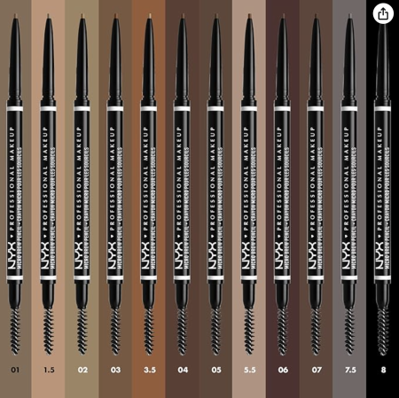 NYX  Micro Brow Pencil, Precise Eyebrow Pencil 